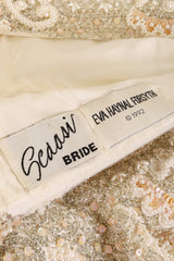 Vintage Arnold Scaasi Beaded Pearl Bridal Top label @ Recess LA