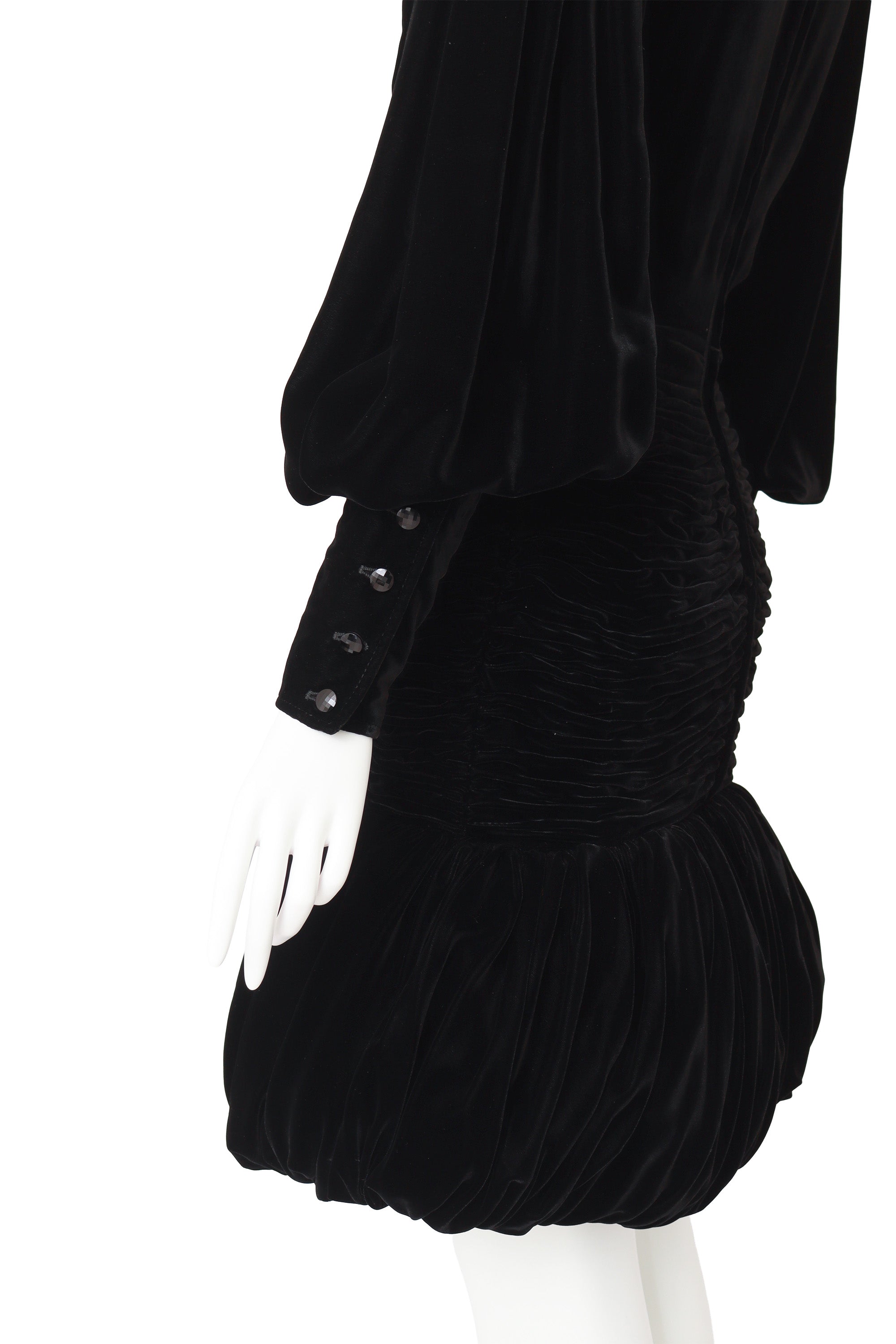 bubble dress by Ungaro on mannequin cuff close @ Recess LA