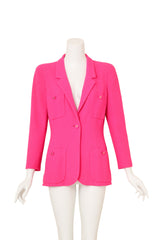 CC Button Bouclé Blazer on mannequin @ Recess LA