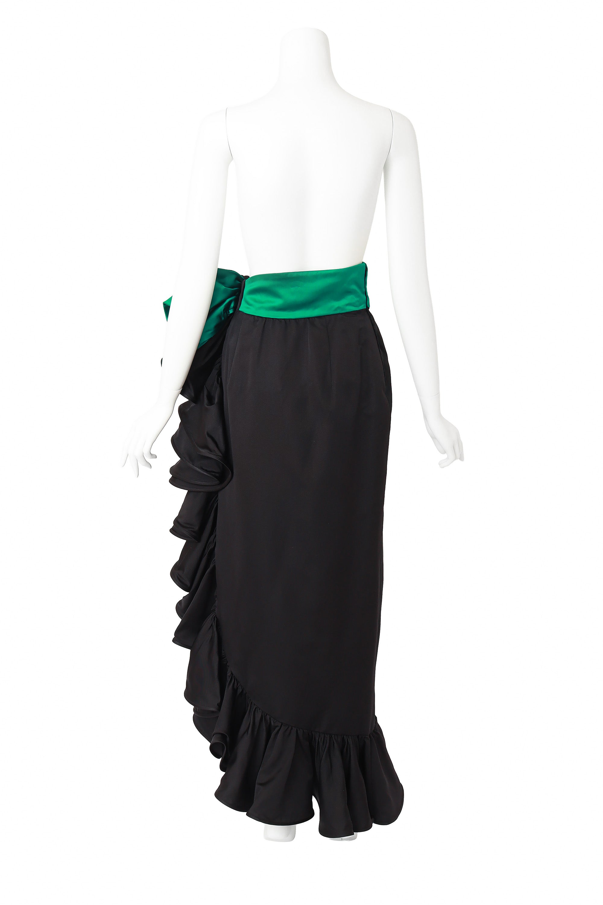 silk skirt by Valentino Night on mannequin back @ Recess LA