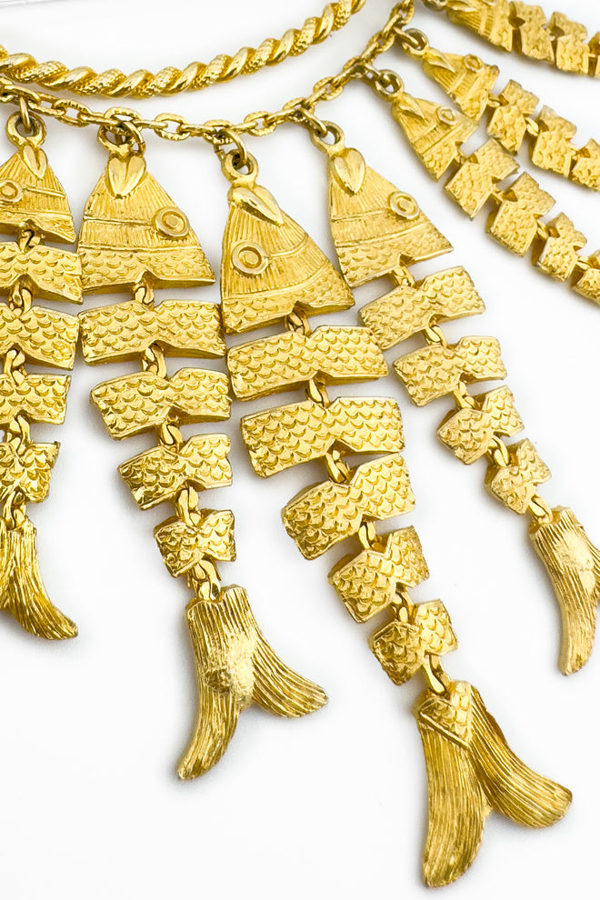 Vintage Fishing Line Brooch detail @recess la