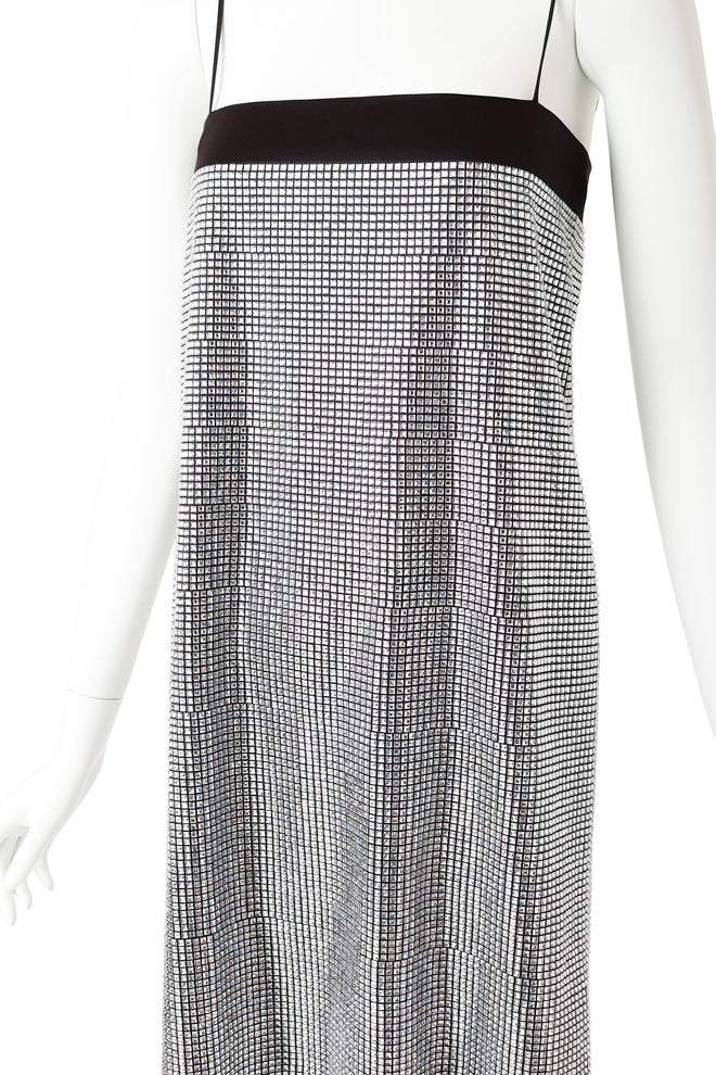 Crystal Slip Mini Dress by Gucci on mannequin close @ Recess LA