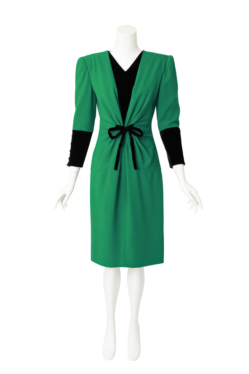 Velvet Knot Front Cocktail Dress by Valentino on mannequin @ Recess LA