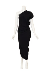 'Andalouse' One-Shoulder Midi Dress