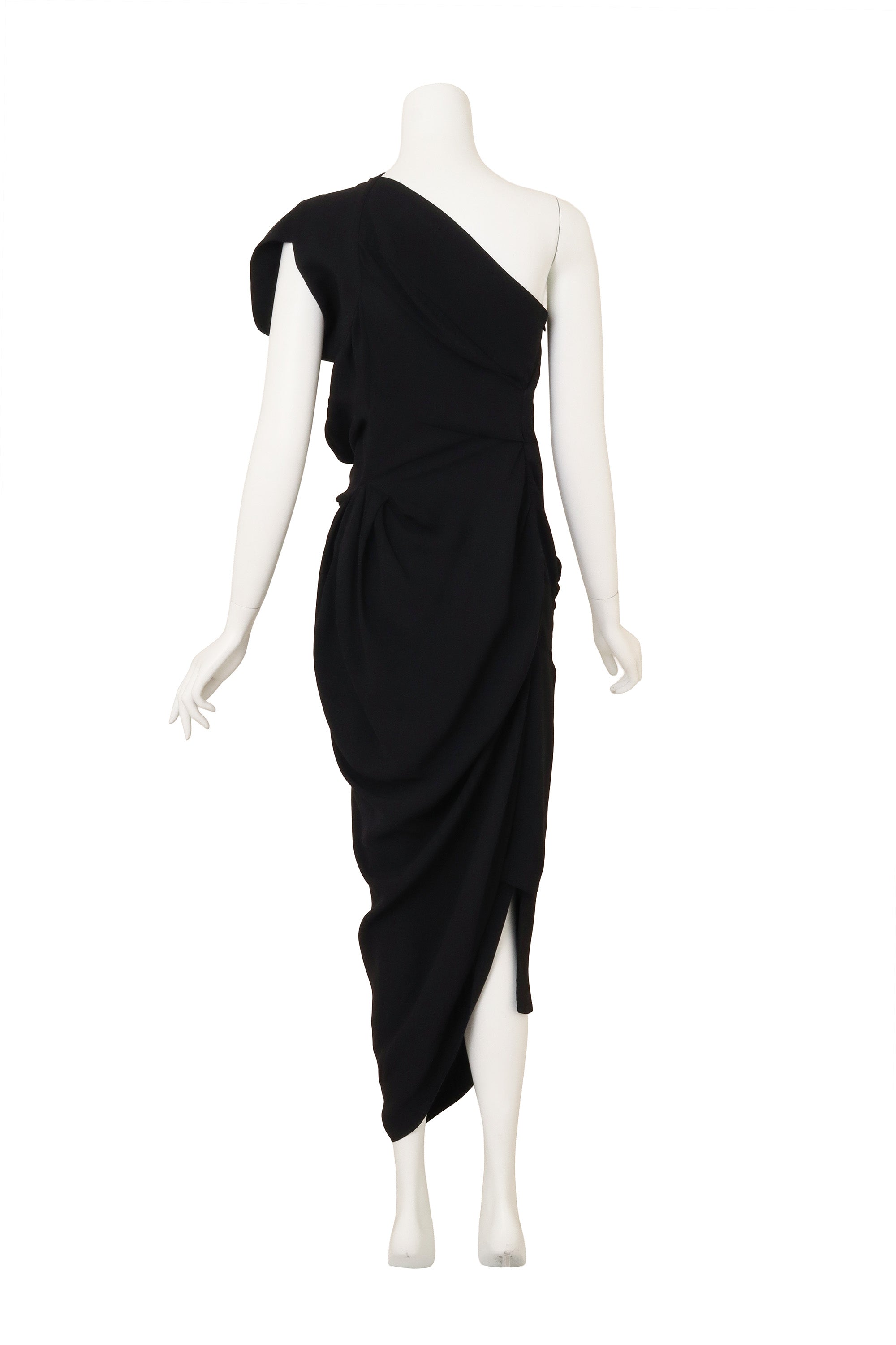 'Andalouse' One-Shoulder Midi Dress