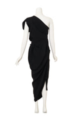 'Andalouse' One-Shoulder Midi Dress