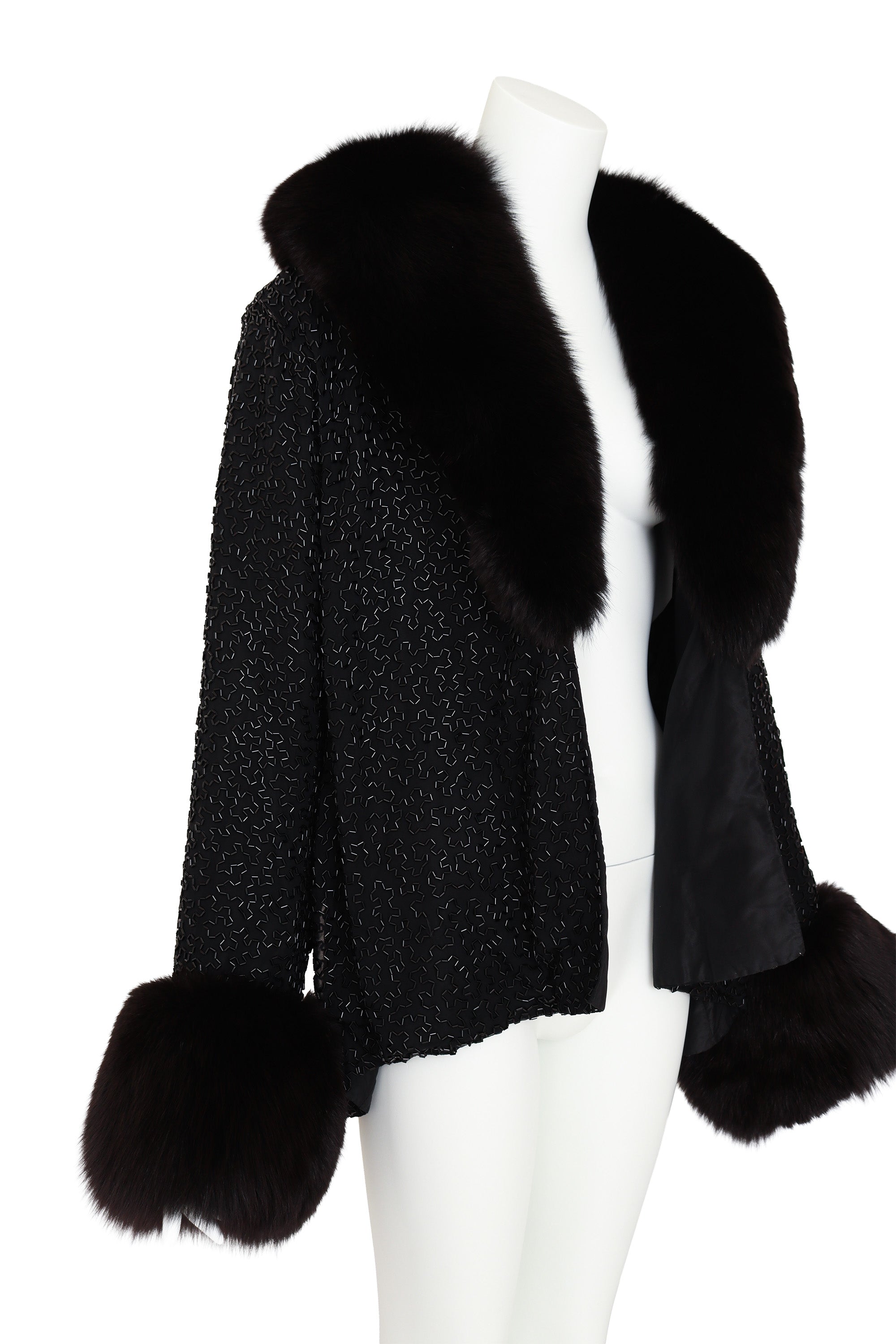 silk jacket by Stephen Yearick on mannequin side @ Recess LA