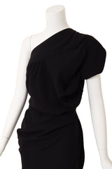 'Andalouse' One-Shoulder Midi Dress
