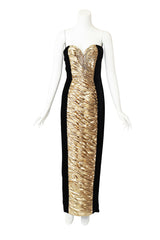 sweetheart gown by Vicky Tiel on mannequin @ Recess LA