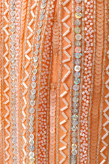 Vintage Blouson Beaded Stripe Gown missing sequins @ Recess LA