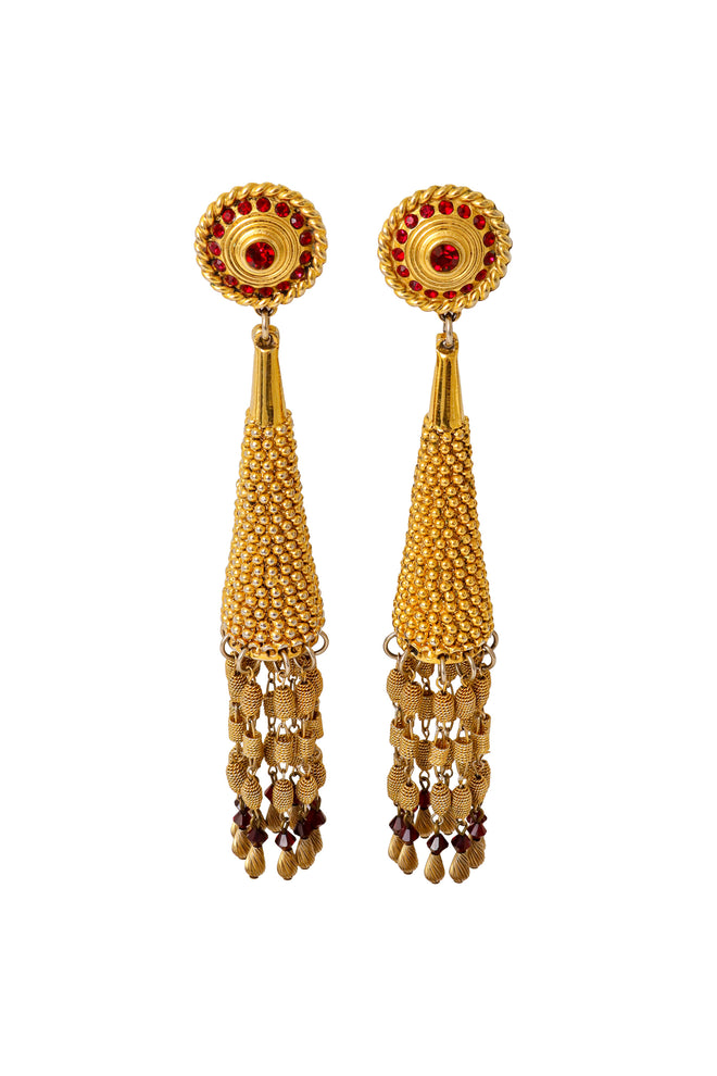 Tassel drop earrings by Claire Deve @ Recess LA 