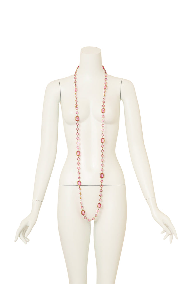 1981 Chicklet Necklace by Chanel @ Recess LA full length on mannequin 