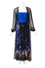 Dress & Robe Set by Paul Louis Orrier on mannequin robe open @ Recess LA