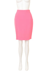 Double Breasted Bouclé Jacket & Skirt Suit