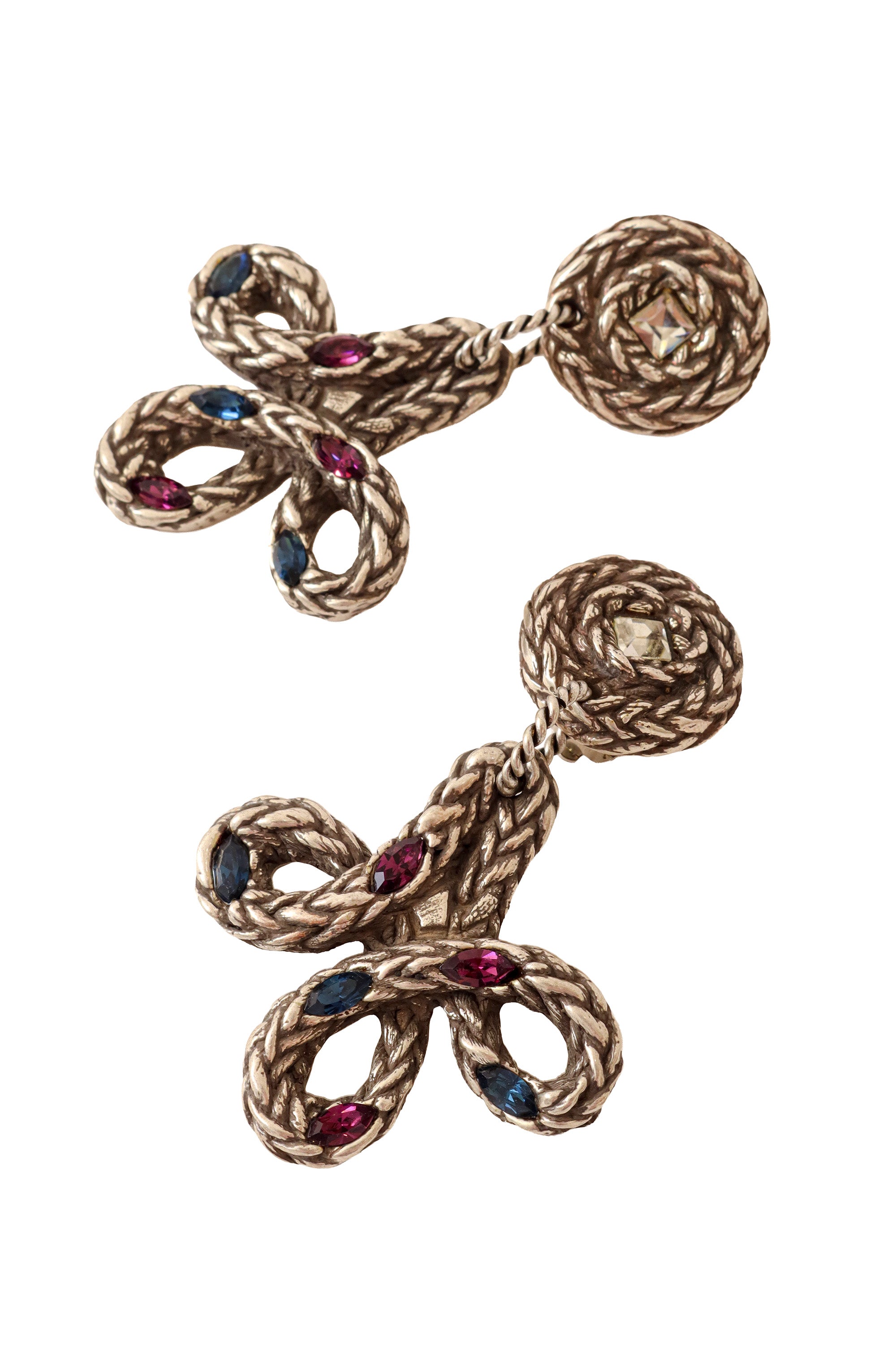 clear top rope earrings by F. Volle close @ Recess LA