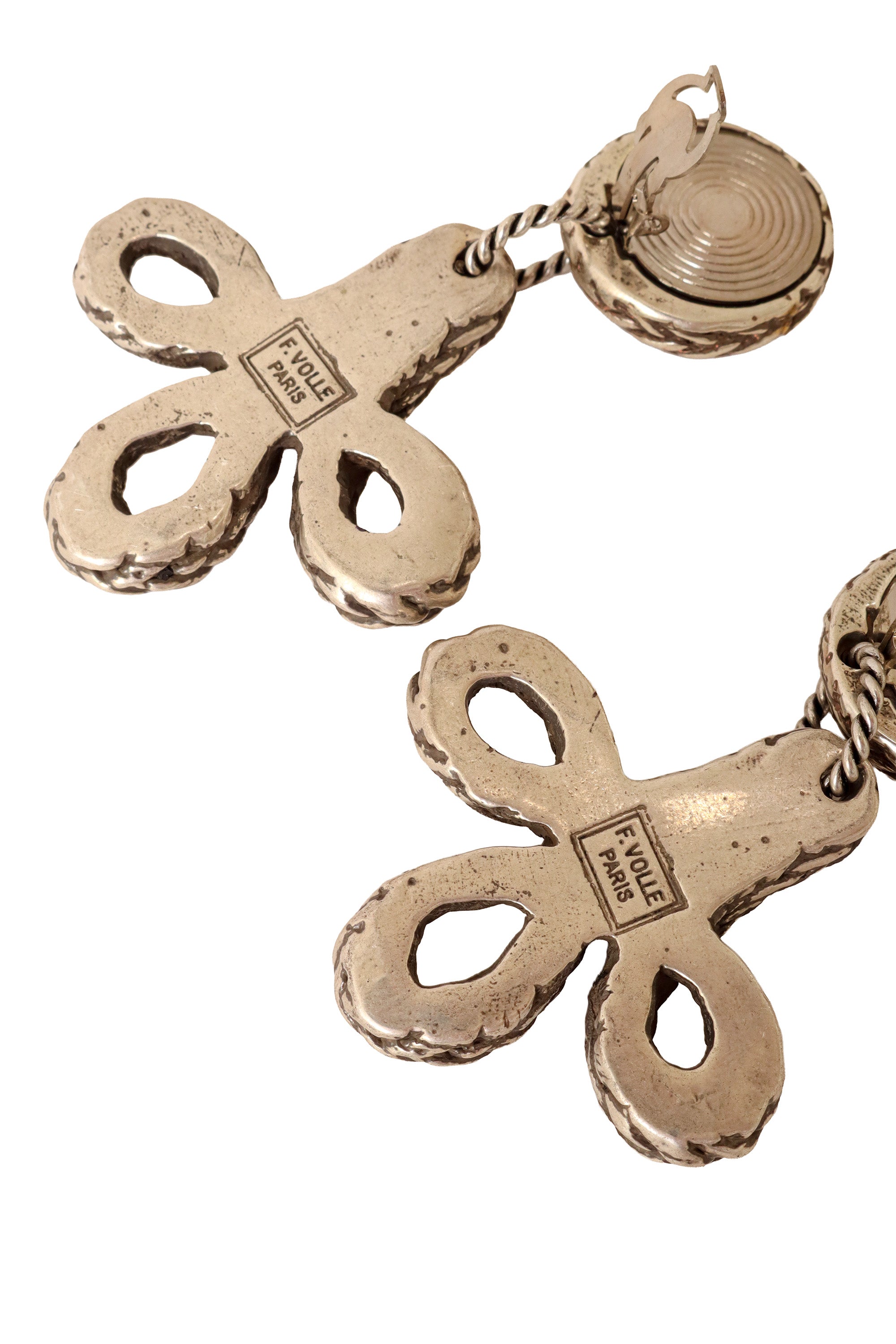 clear top rope earrings by F. Volle signature @ Recess LA