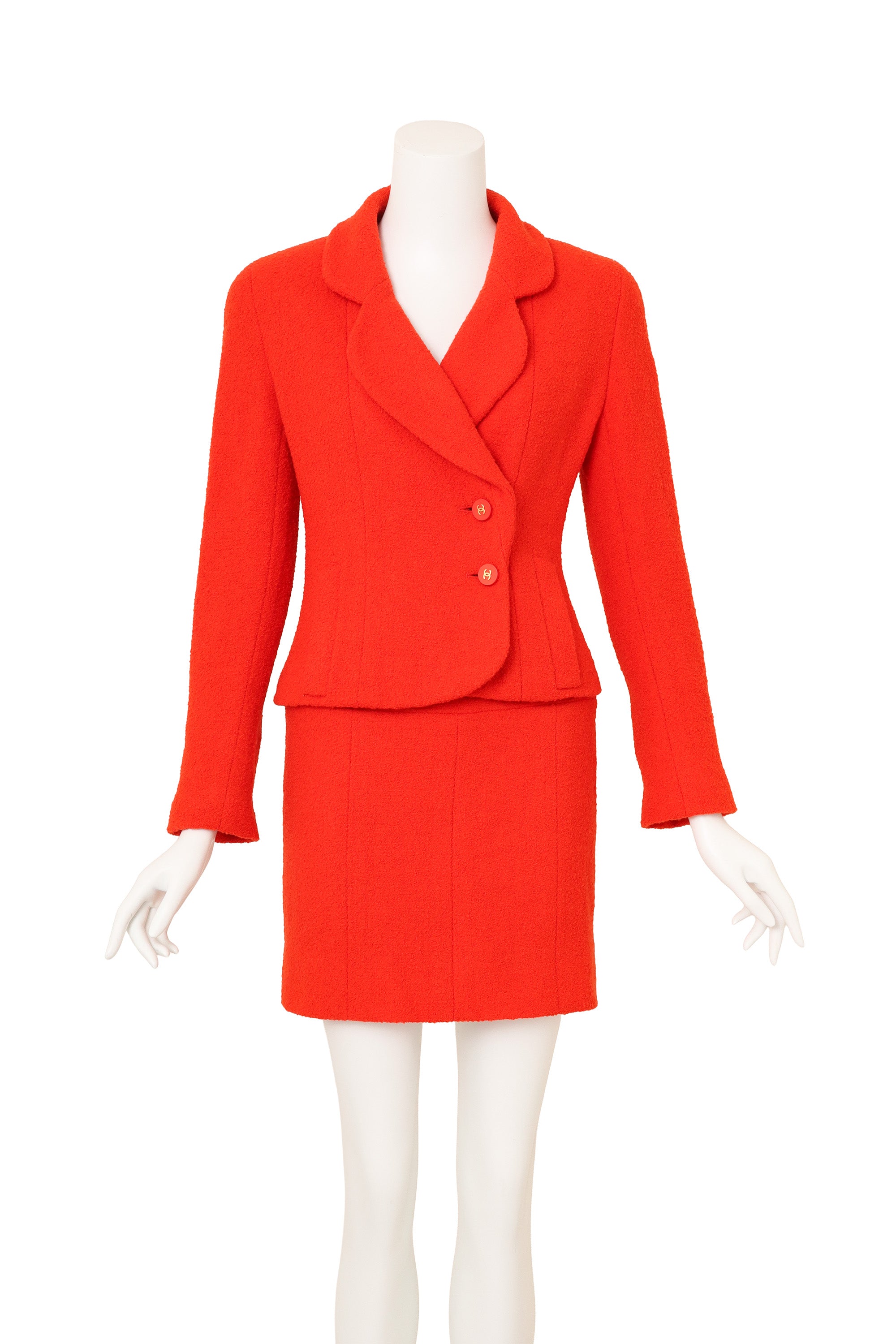 Vintage Chanel Jacket and Mini Skirt Set on mannequin @ Recess LA