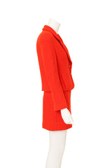 Vintage Chanel Jacket and Mini Skirt Set on mannequin side @ Recess LA