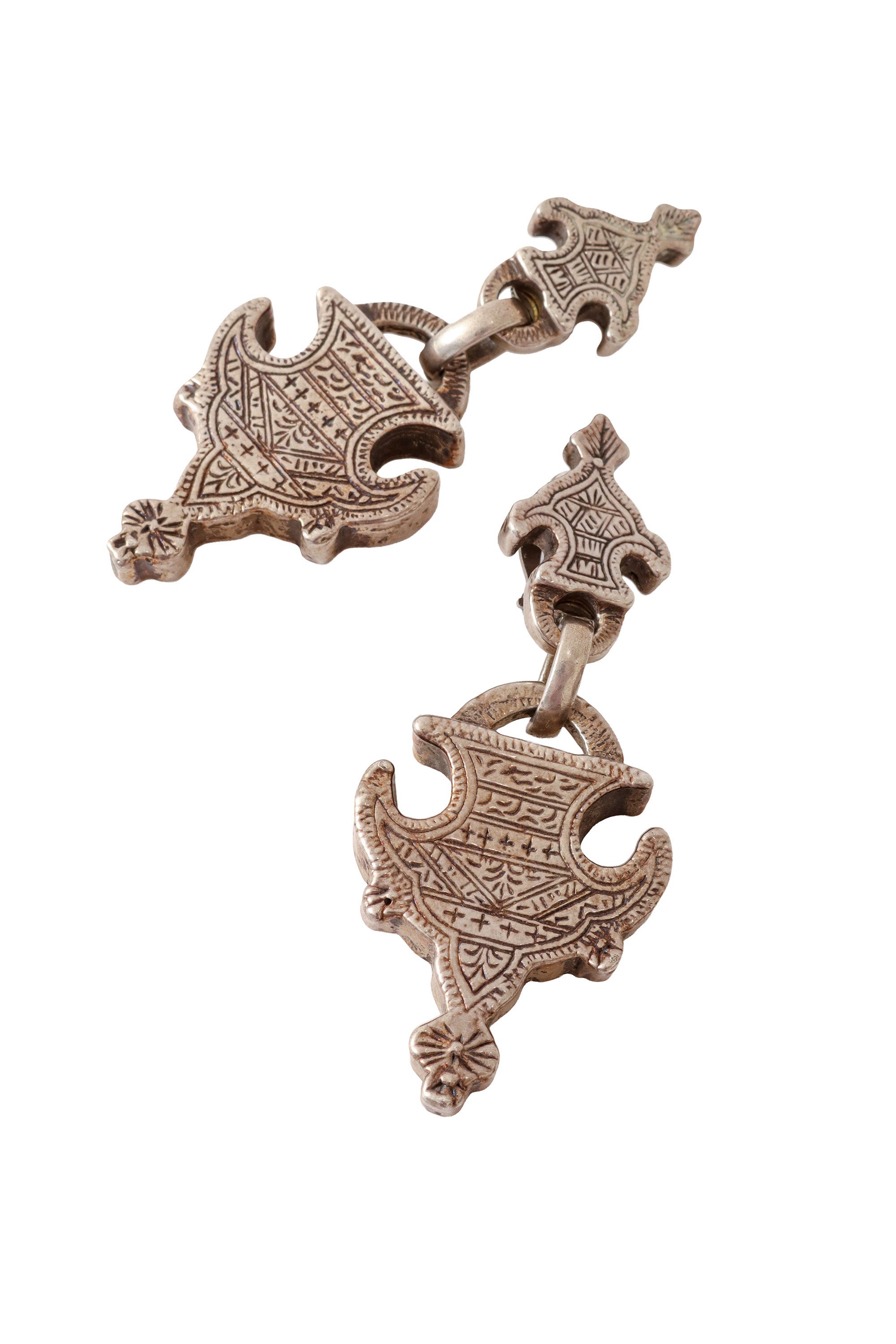 Shield earrings by Scooter Paris close @ Recess LA