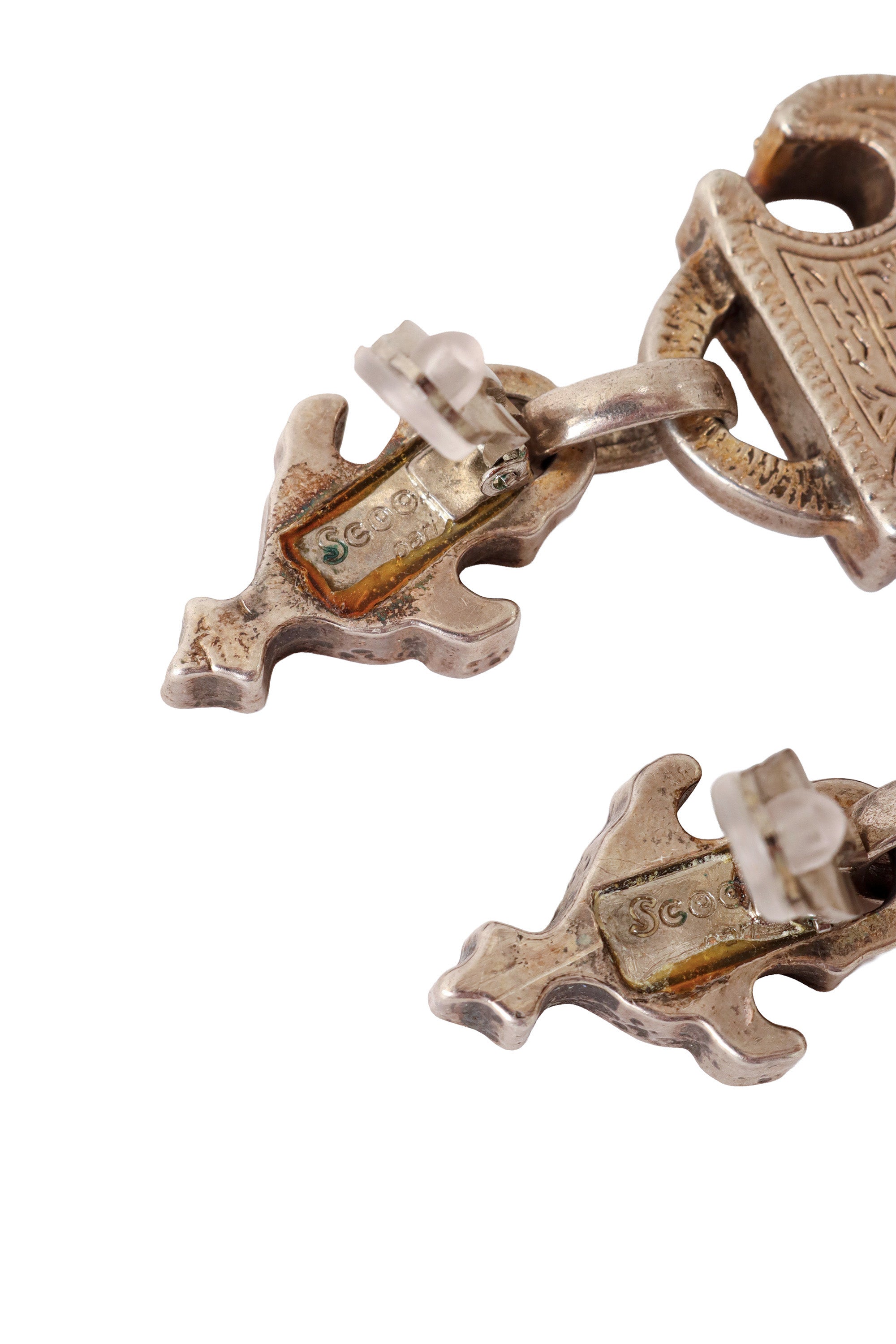 Shield earrings by Scooter Paris signature @ Recess LA