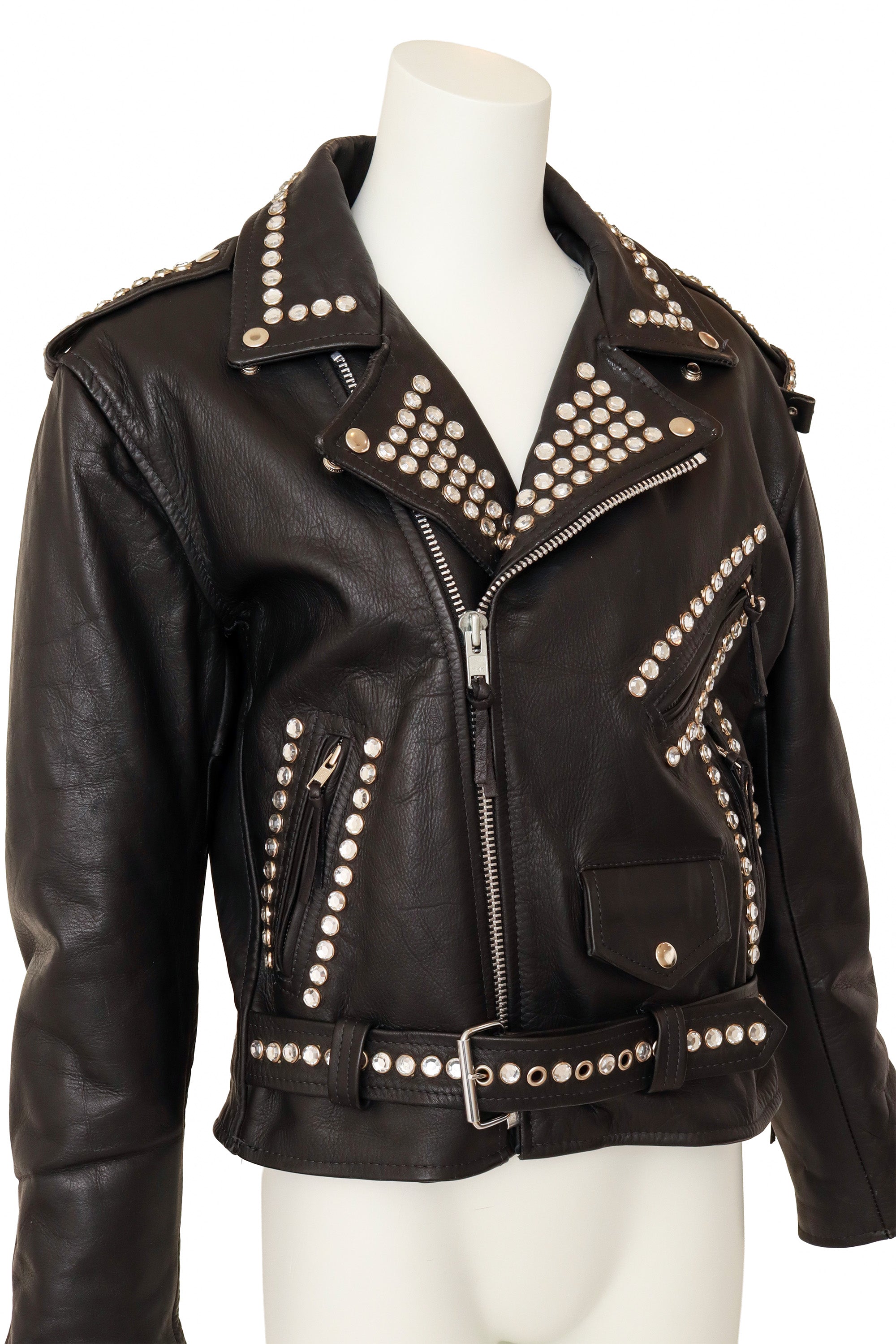 moto jacket by LA ROXX on mannequin close @ Recess LA