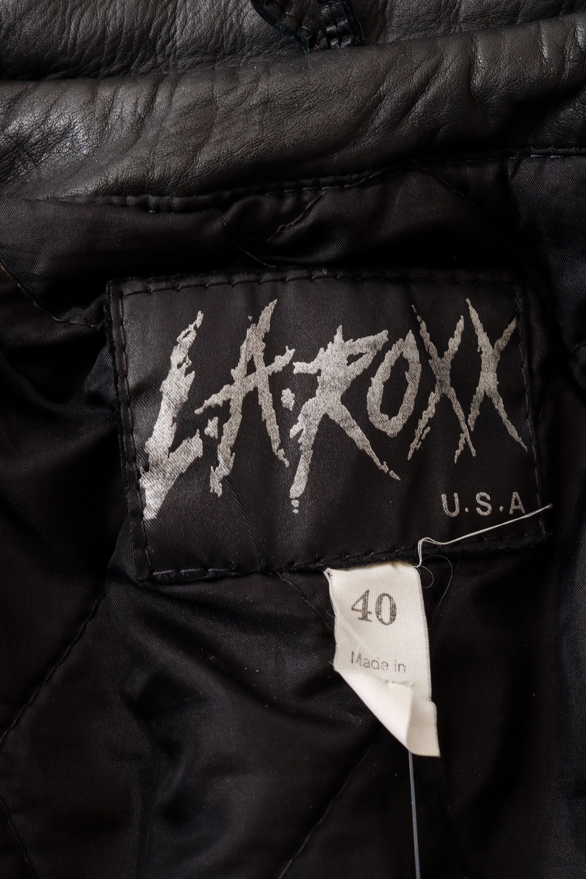 moto jacket by LA ROXX label @ Recess LA
