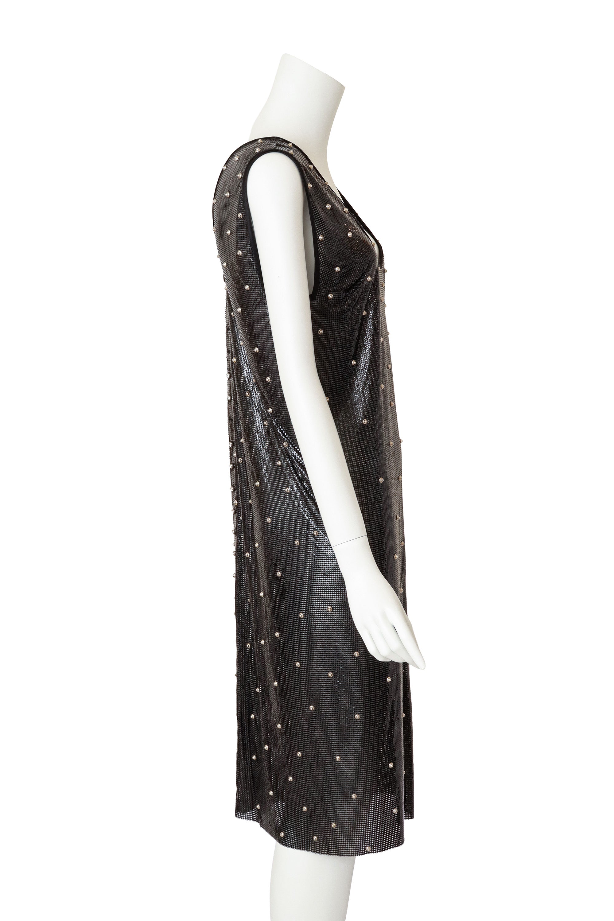 '83 A/W Studded Metal Chainmail Shift Dress