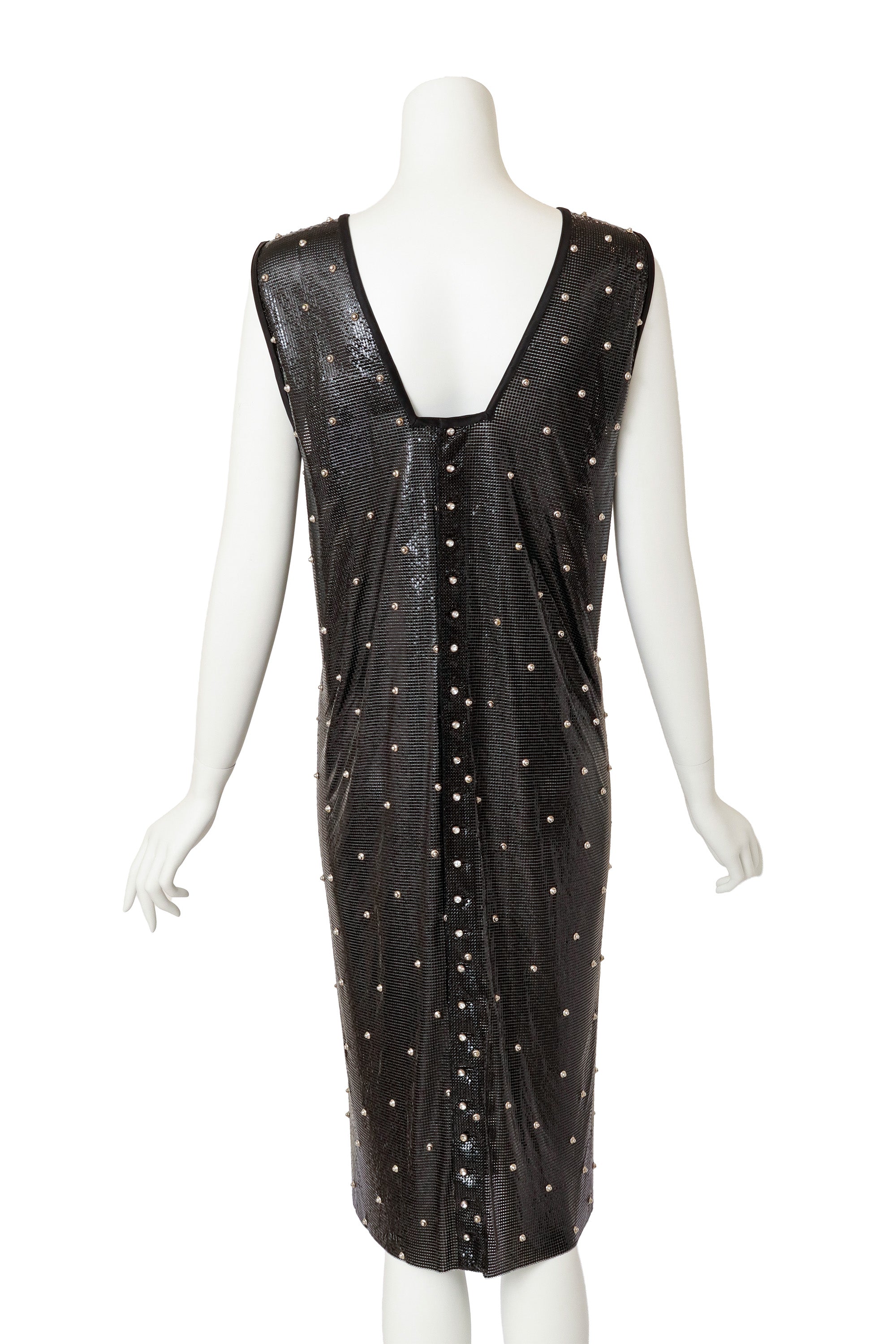 '83 A/W Studded Metal Chainmail Shift Dress