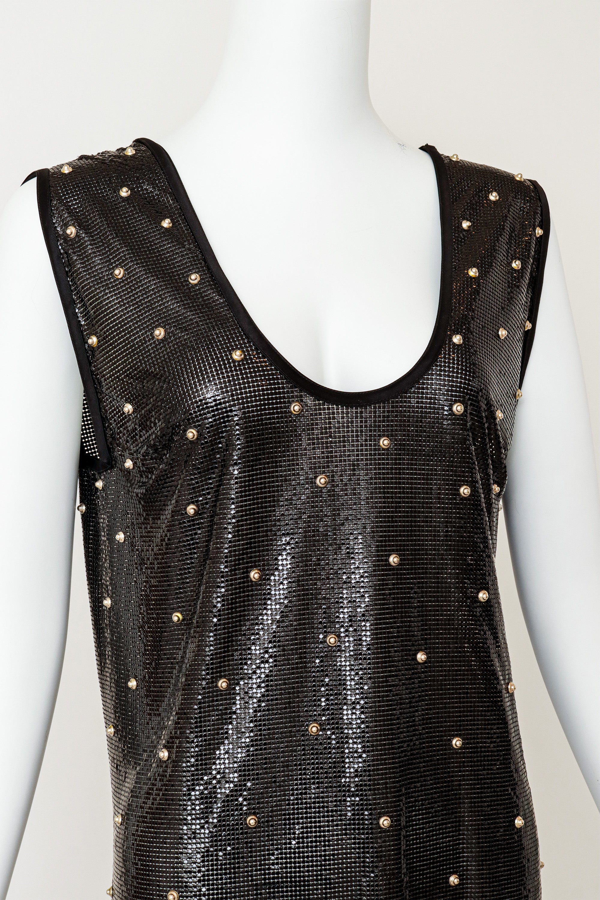 '83 A/W Studded Metal Chainmail Shift Dress