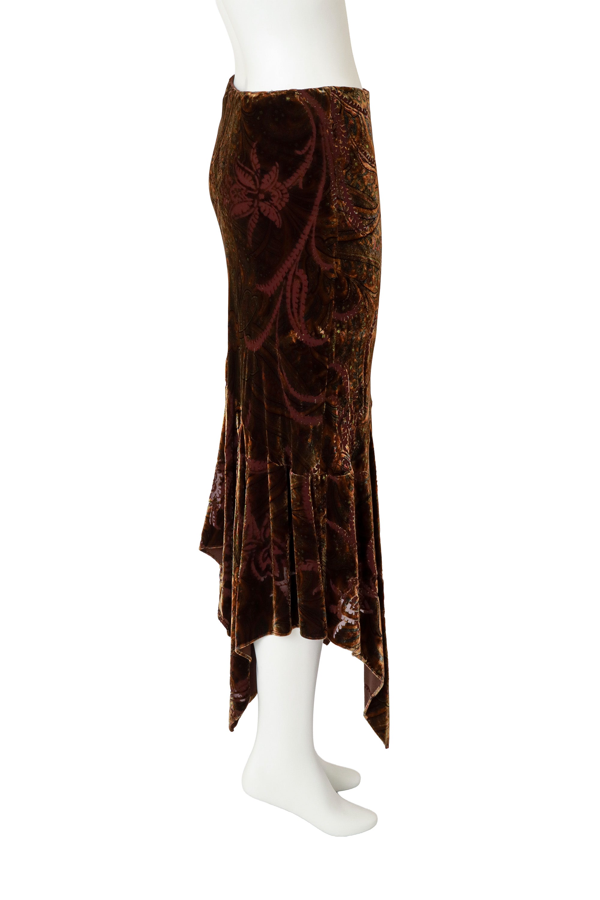 Velvet Bias Handkerchief Skirt