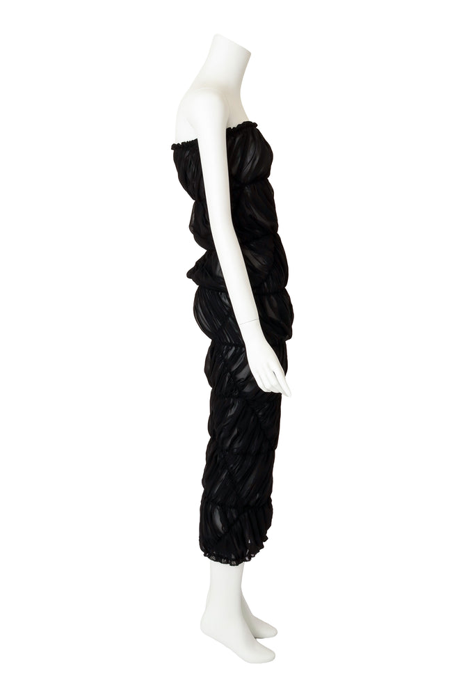 column dress by Comme des Garçons on mannequin side @ Recess LA