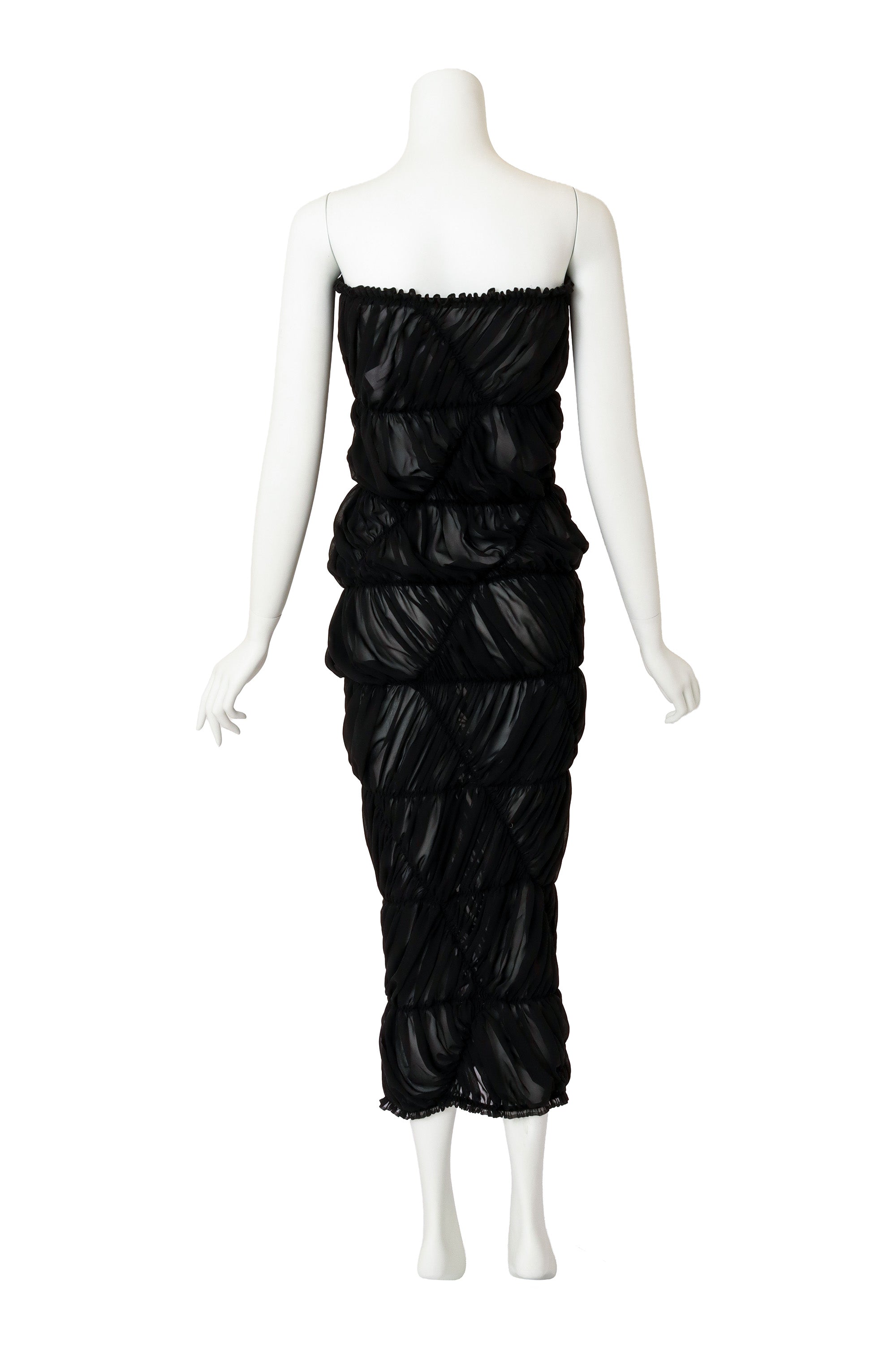 column dress by Comme des Garçons on mannequin back @ Recess LA