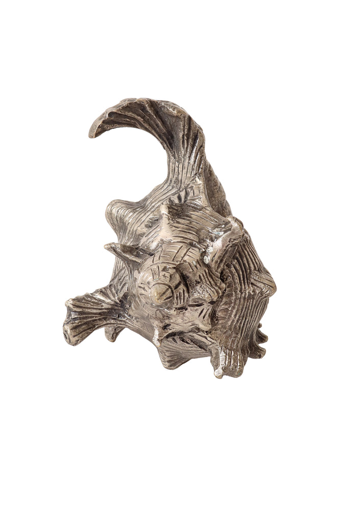 Sculptural conch shell figurine I top @ Recess LA