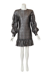 Puff-Sleeve Mini Dress by Galanos on mannequin @ Recess LA
