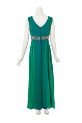 Embellished Chiffon Jumpsuit @ Recess LA back of mannequin 