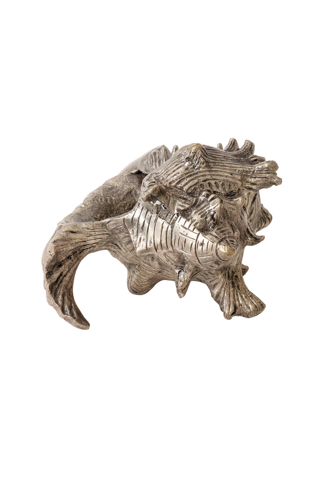 Sculptural conch shell figurine II top @ Recess LA