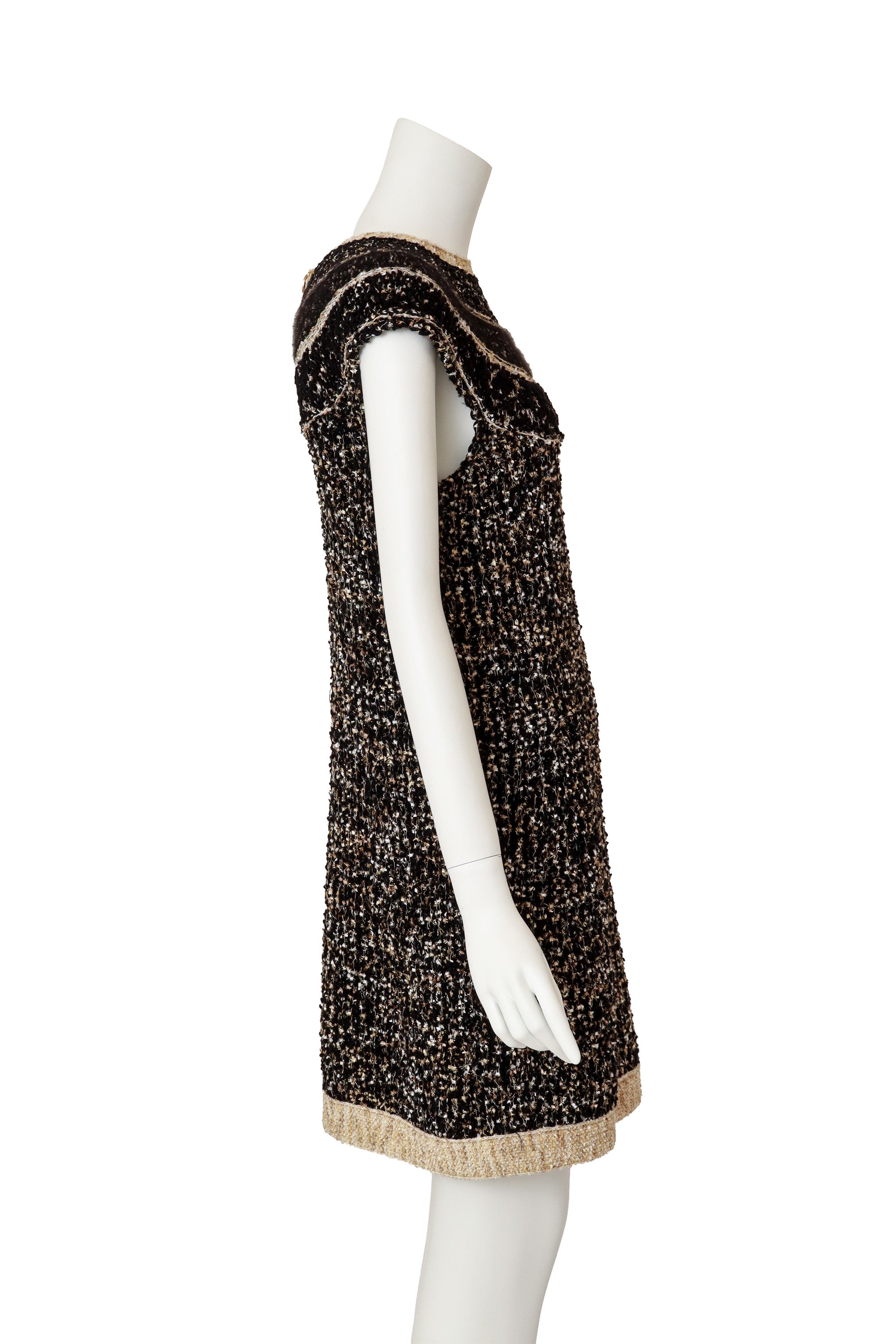 knit shift dress by Chanel on mannequin side @ Recess LA