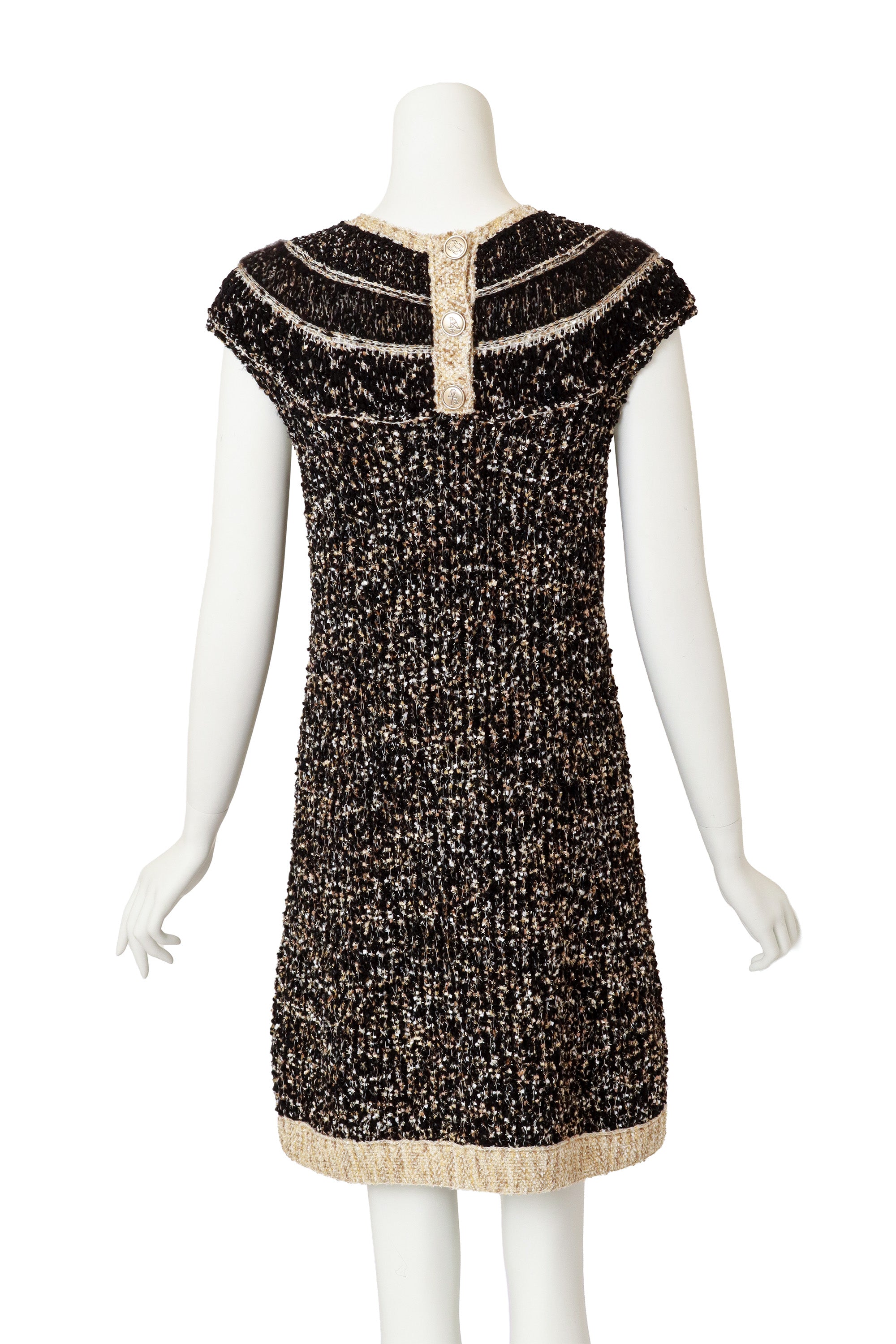knit shift dress by Chanel on mannequin back @ Recess LA