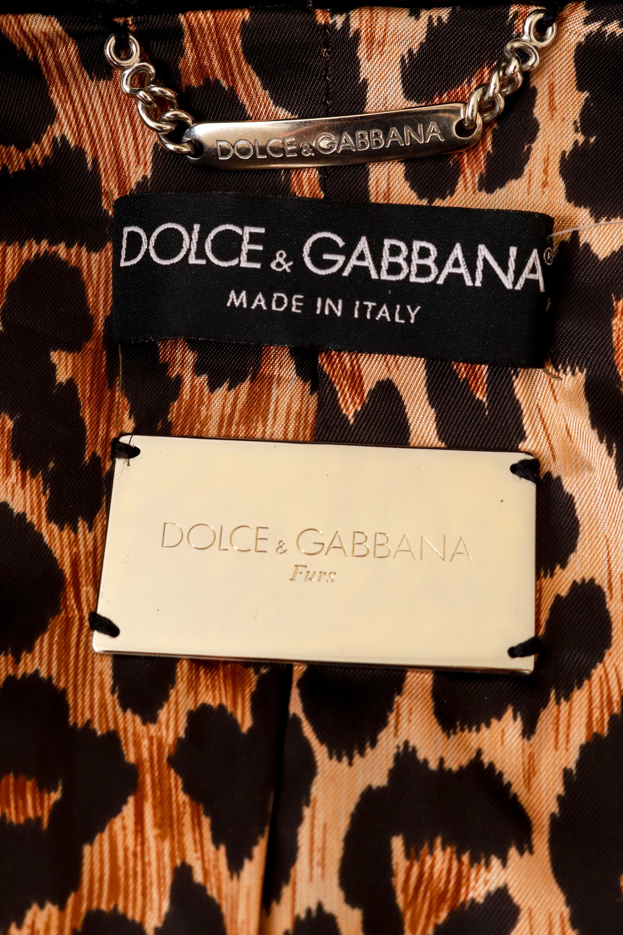  fur jacket by Dolce & Gabbana label @ Recess LA