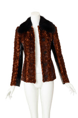 fur jacket by Dolce & Gabbana on mannequin front open @ Recess LA