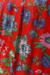 Hawaiian Print Dress and Jacket Set by Pauline Trigere @ Recess crystal detailing 