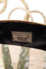 Shell mosaic evening bag by Genie label @ Recess LA
