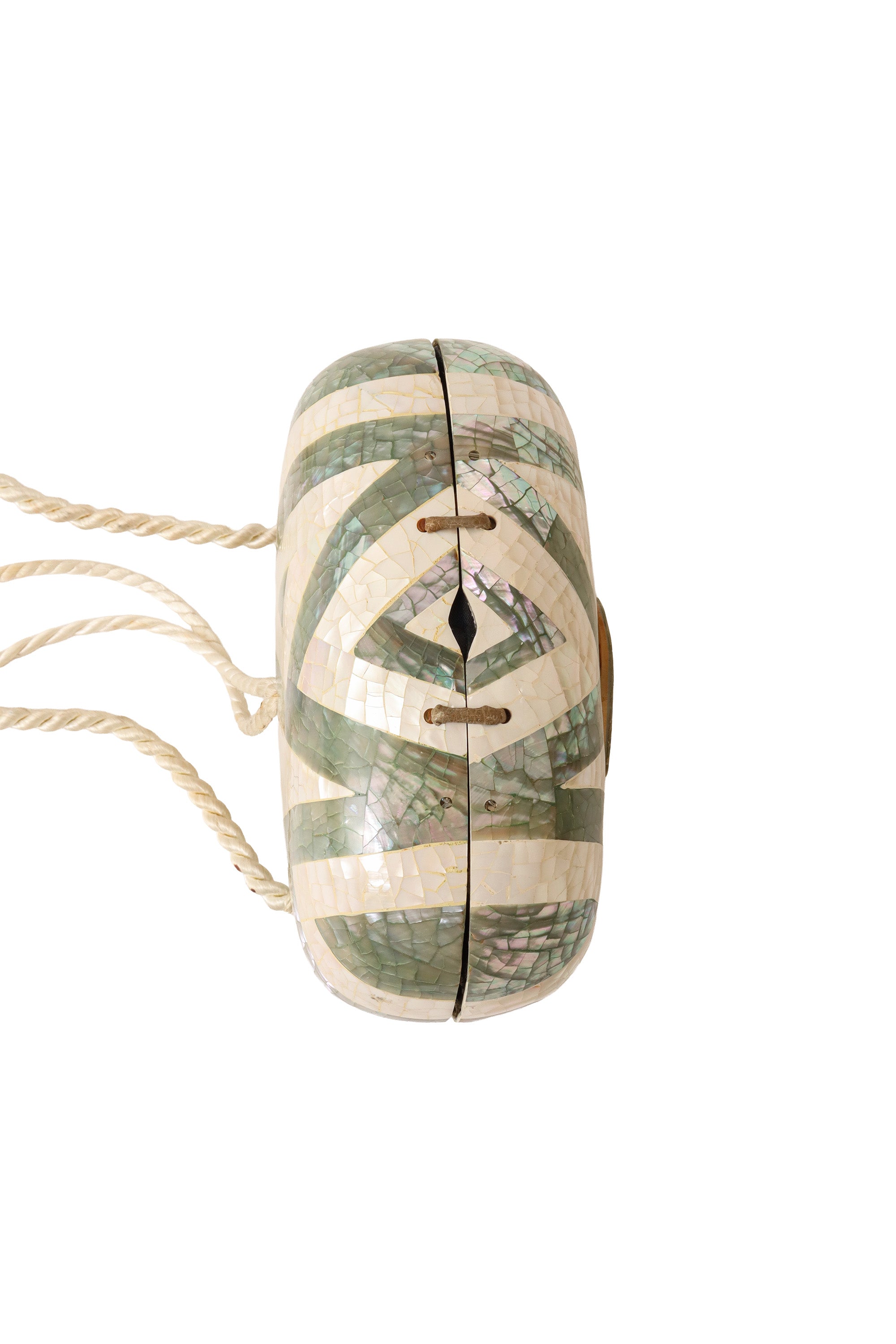 Shell mosaic evening bag by Genie bottom @ Recess LA
