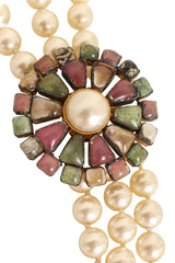 Pearl Crystal Torsade Necklace by Chanel @ Recess closeup trosade
