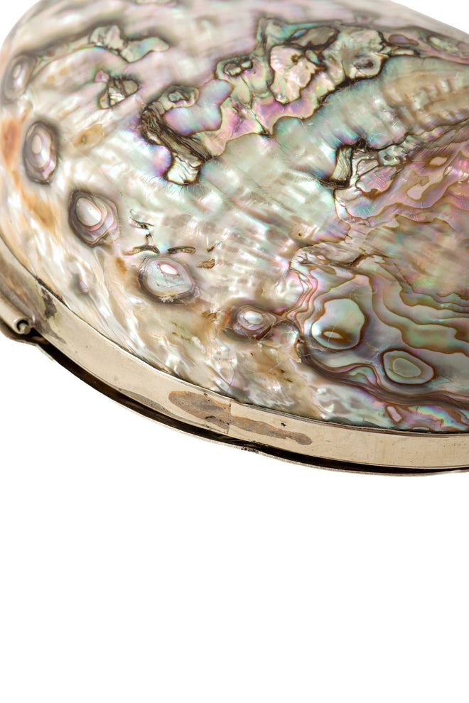 shell minaudière evening bag patina close @ Recess LA