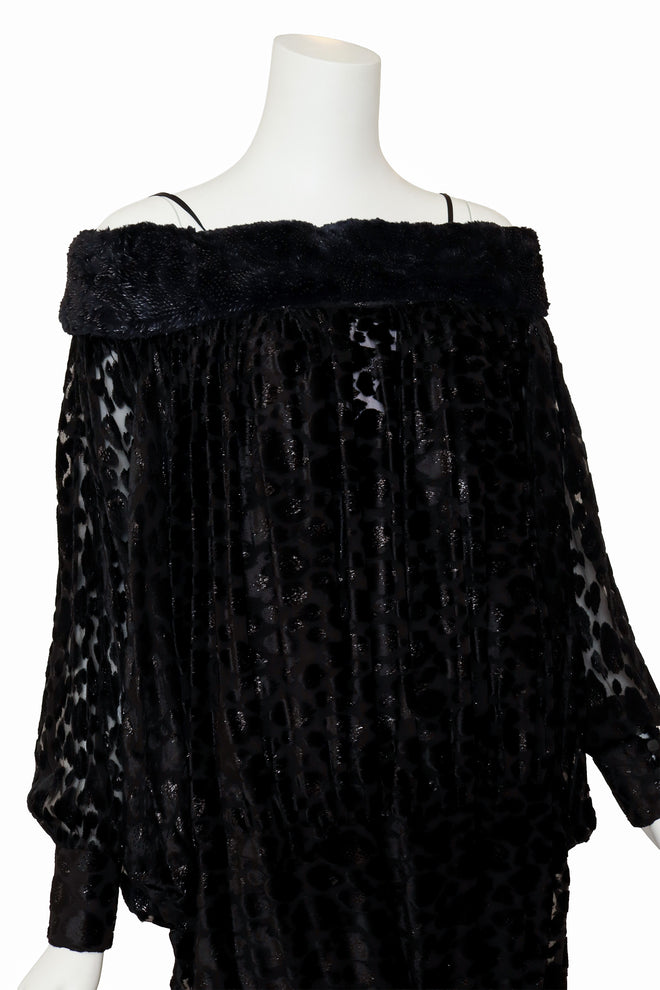 cocoon dress by Fendi on mannequin close @ Recess LA