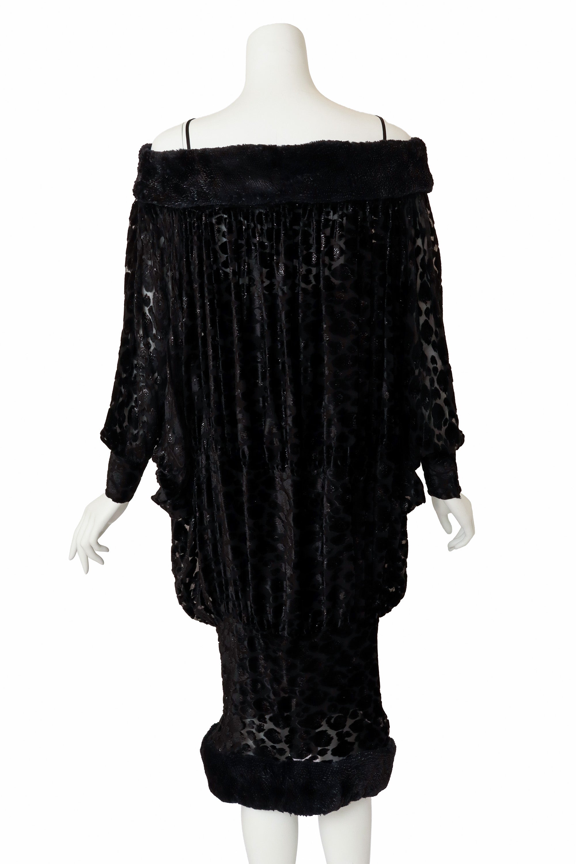 cocoon dress by Fendi on mannequin back @ Recess LA