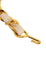Leather Woven Chain Belt II by Chanel engraving @ Recess LA