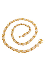 Leather Woven Chain Belt II by Chanel in round position @ Recess LA