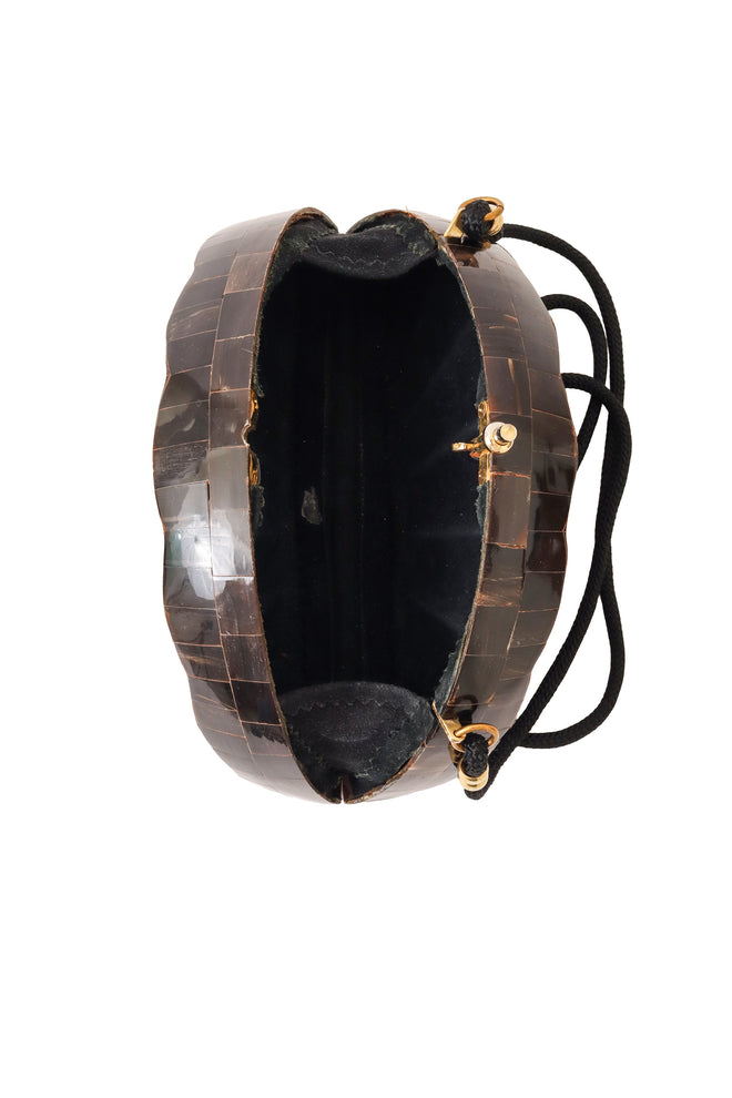 fan shell mosaic bag inside @ Recess LA